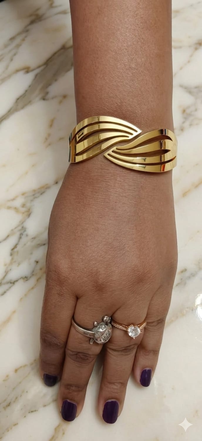 Golden Infinity Twist Bracelet