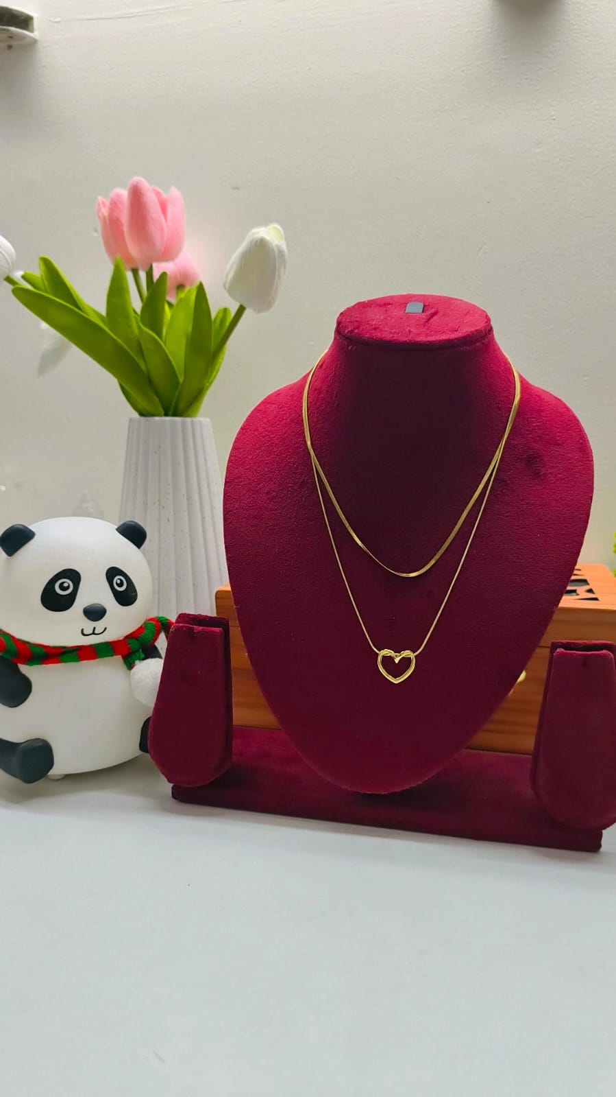 Heart Harmony Double Layer Necklace