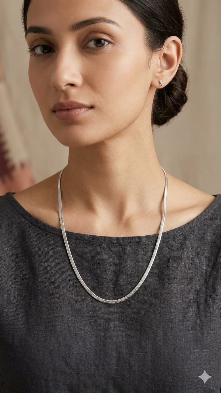 Classic Silver Snake Chain