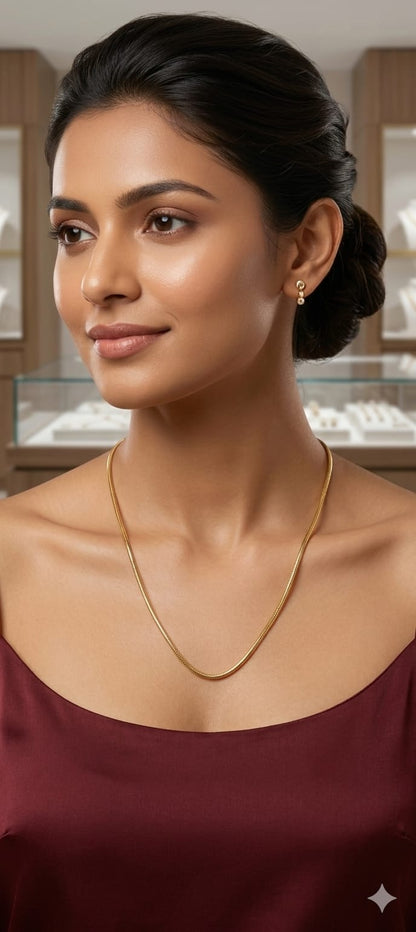 Elegant Gold Snake Chain