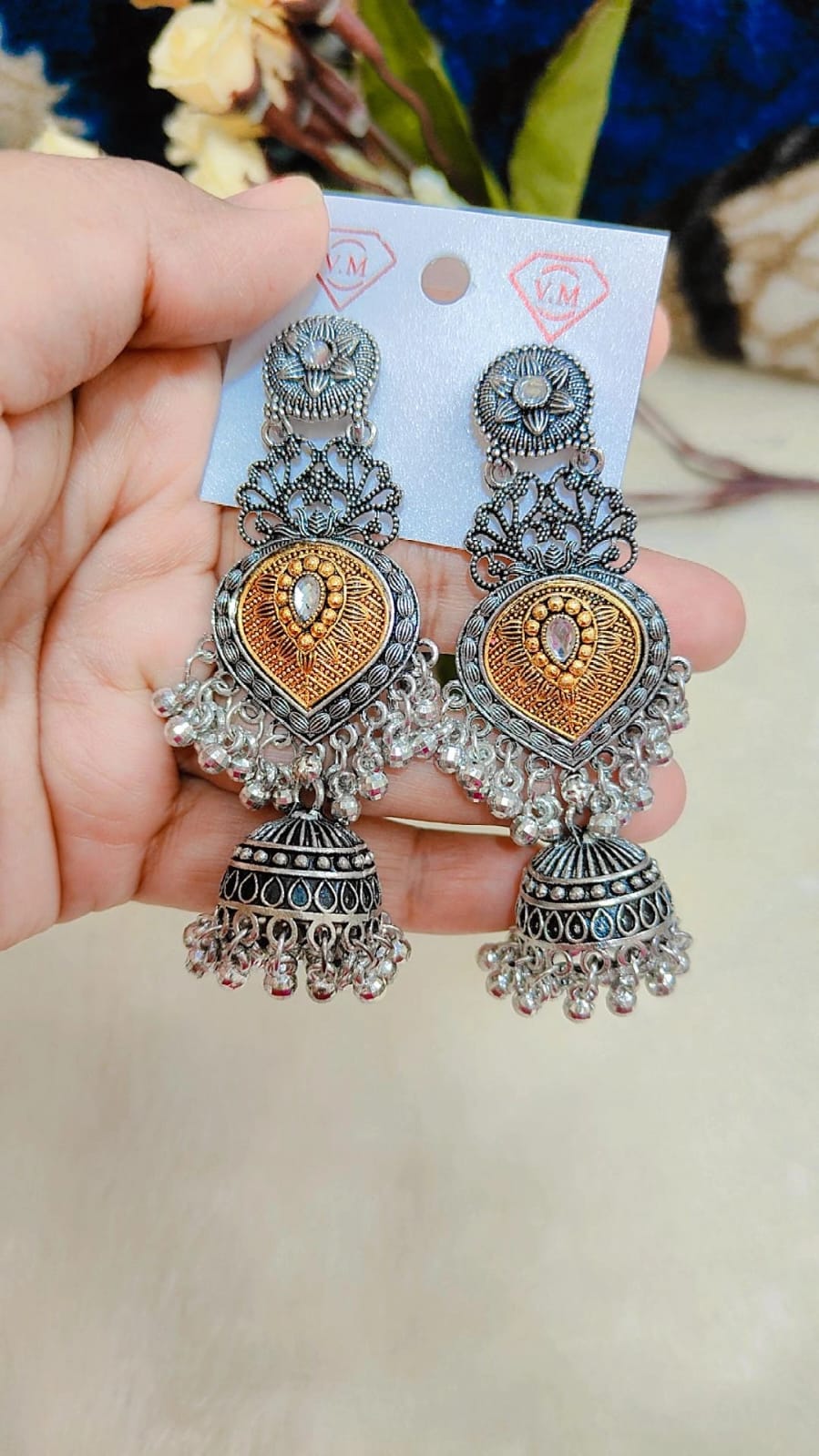 Oxidized Earrings
