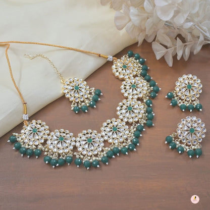 Royal Emerald Kundan Necklace