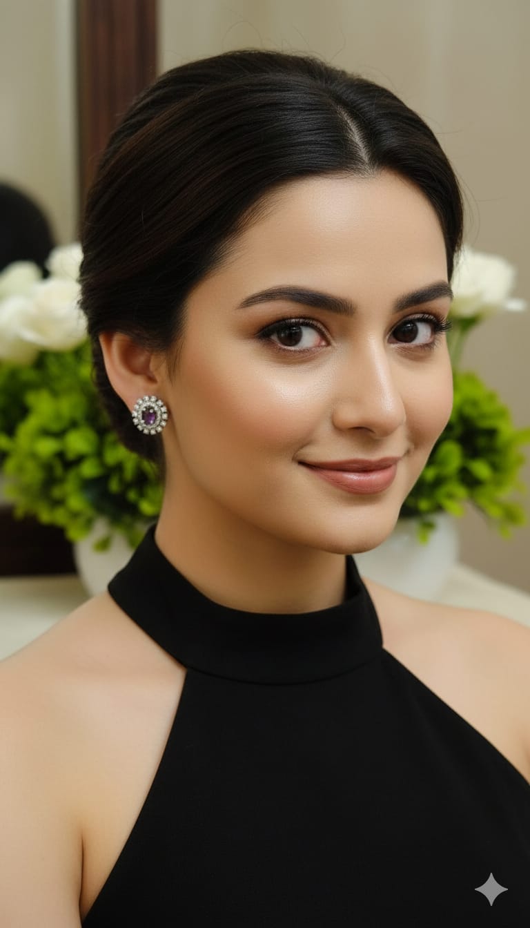Royal Halo Stud Earrings