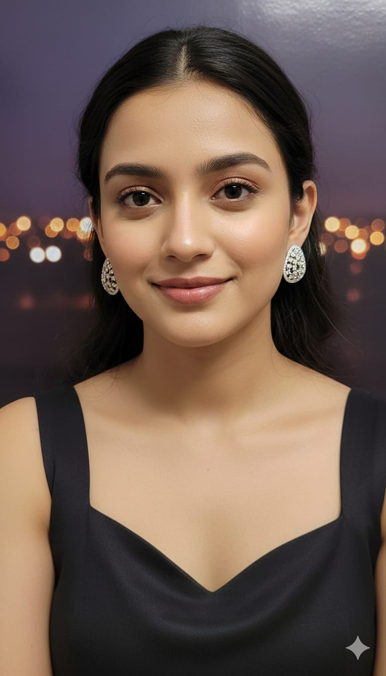 Sparkling Teardrop CZ Stud Earrings