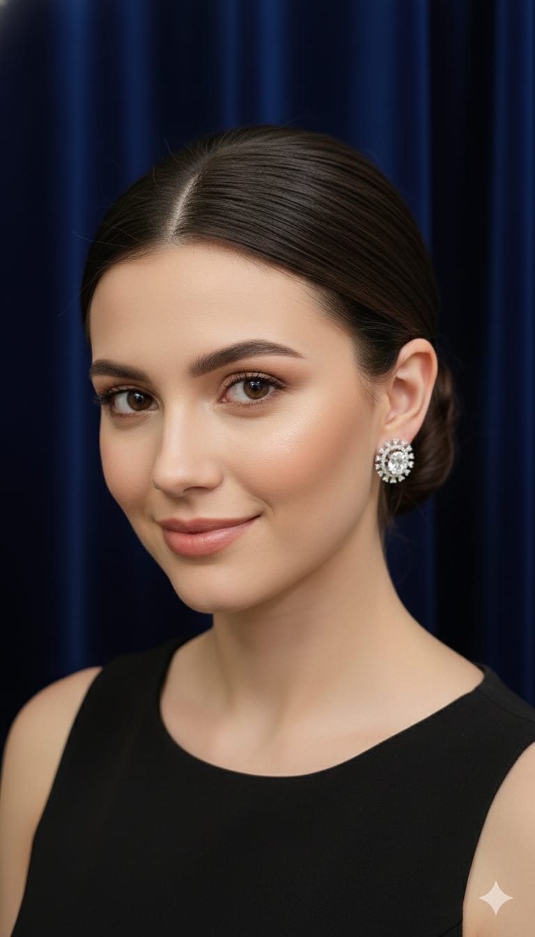 Royal Halo Stud Earrings