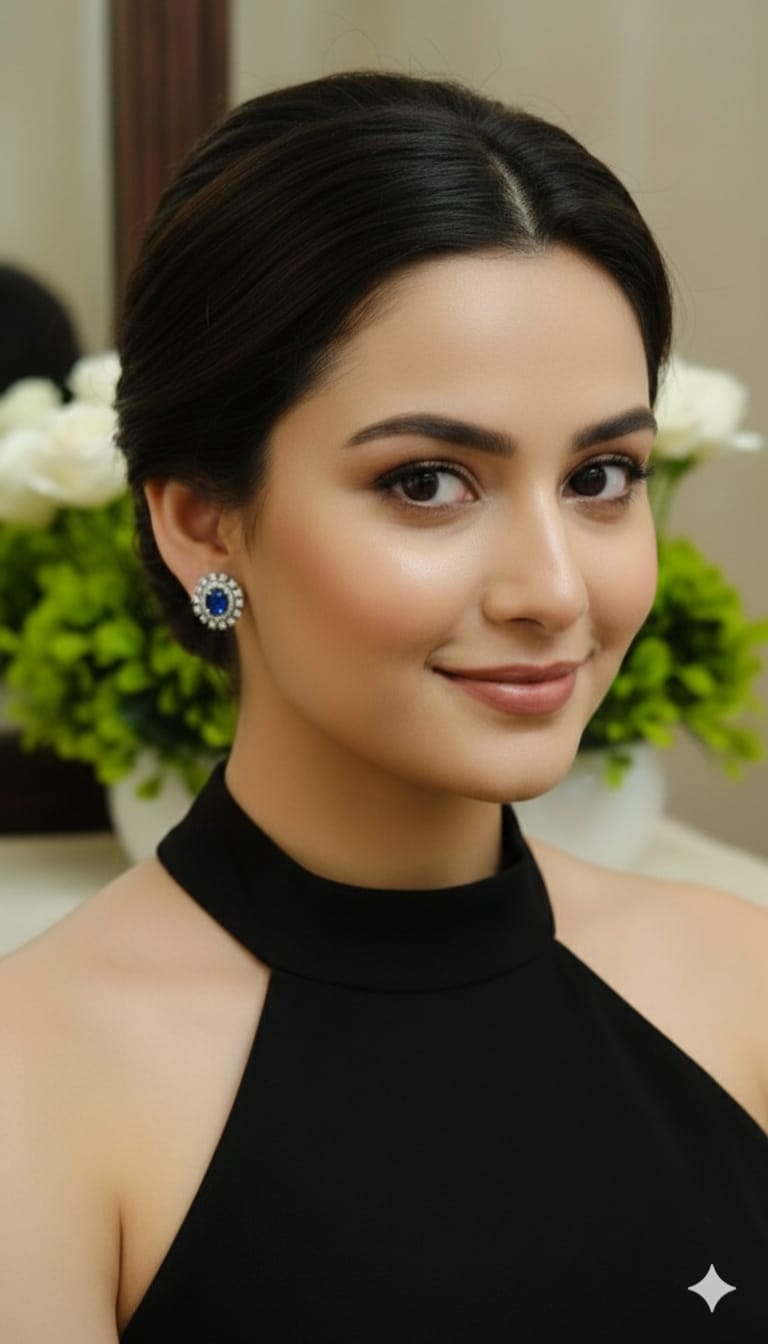 Royal Halo Stud Earrings