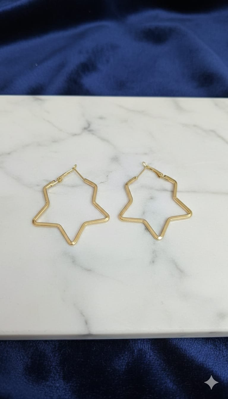 Golden Hoop Earrings