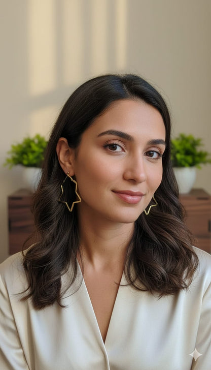 Golden Hoop Earrings