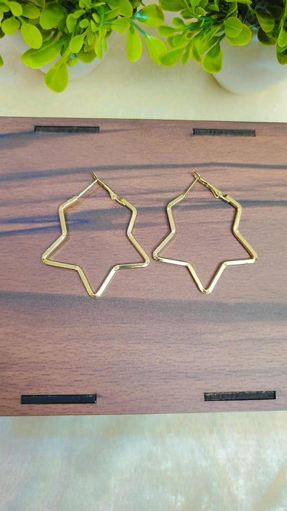 Golden Hoop Earrings