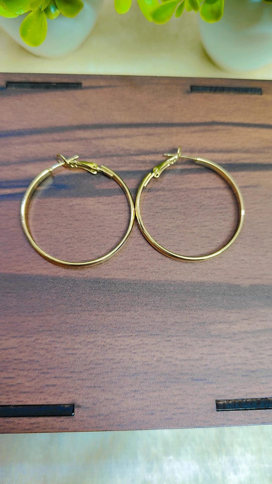 Golden Hoop Earrings