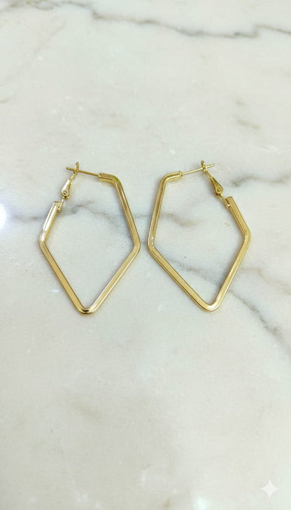 Golden Hoop Earrings