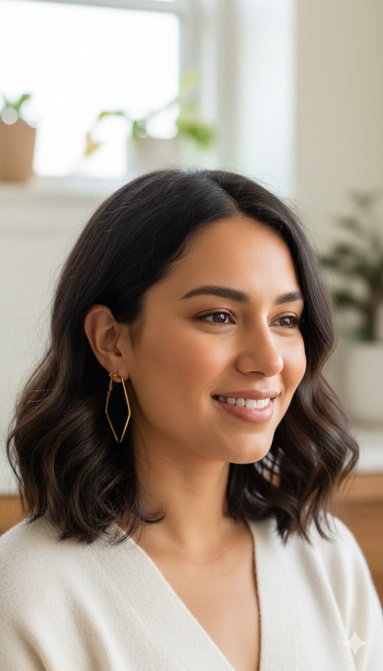 Golden Hoop Earrings