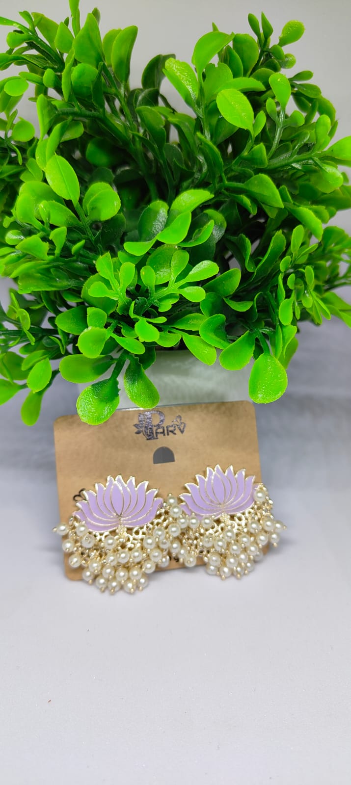 Lotus Pearl Earrings