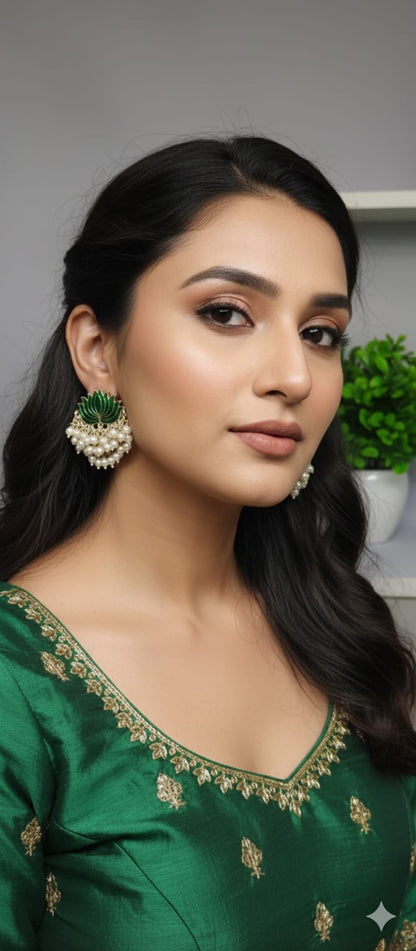 Lotus Pearl Earrings