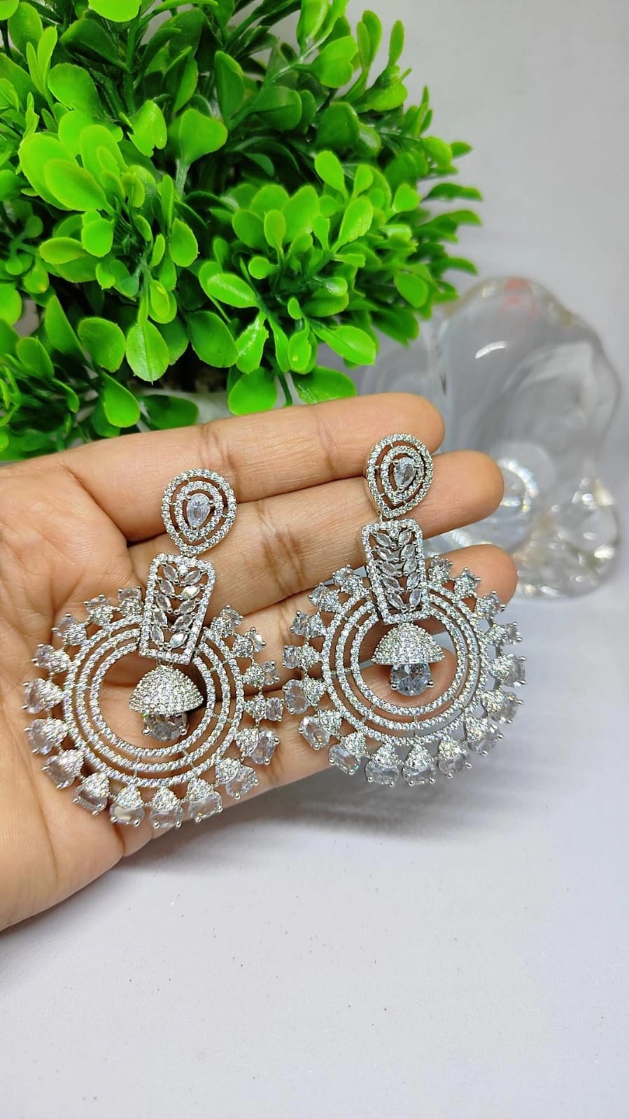 Elegant Circle Cascade Earrings