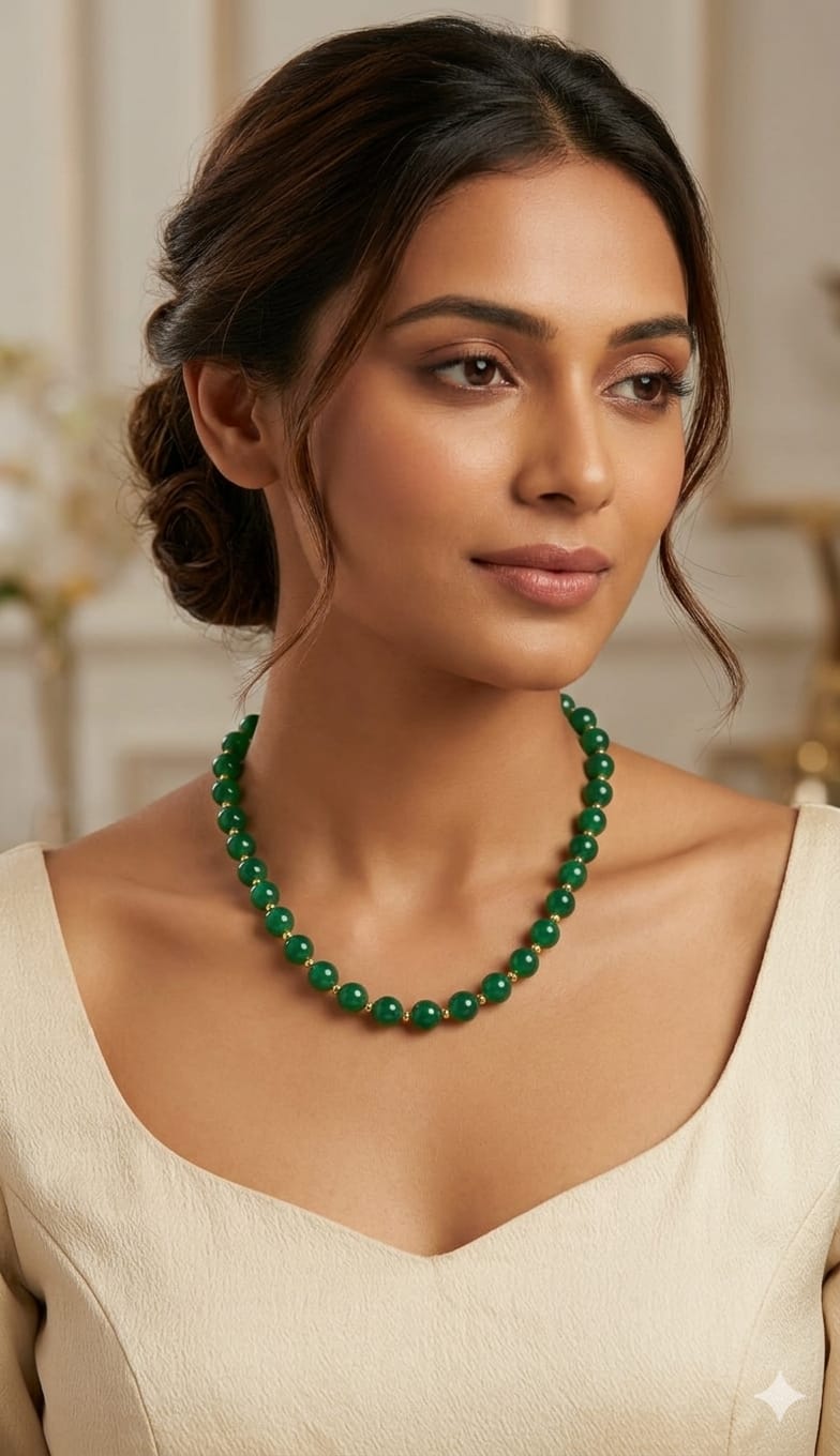Emerald Grace Beaded Mala