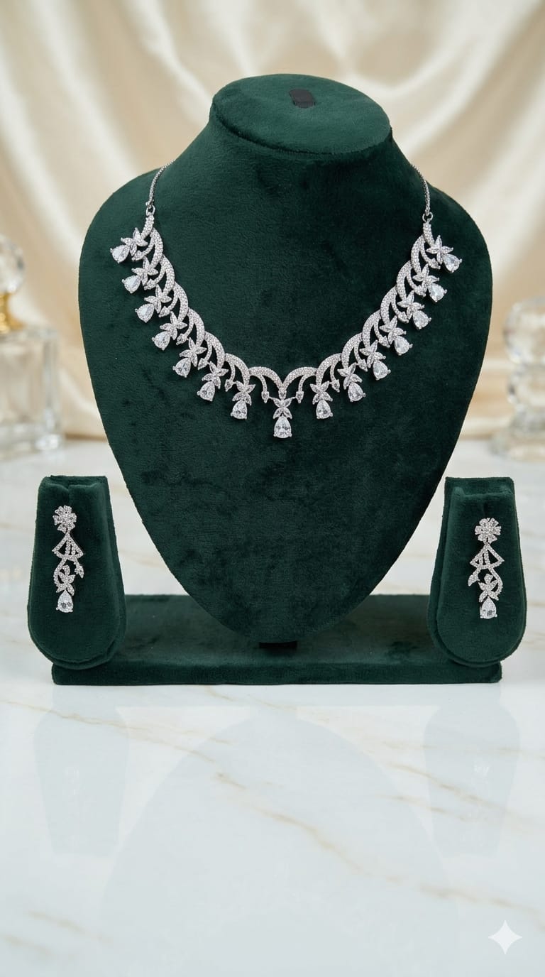 Midnight Sapphire Elegance Necklace Set