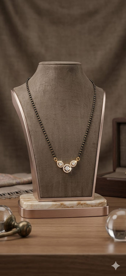 Elegant Triple Charm 18-Inch Mangalsutra