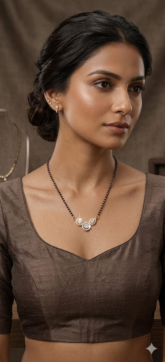Elegant Triple Charm 18-Inch Mangalsutra