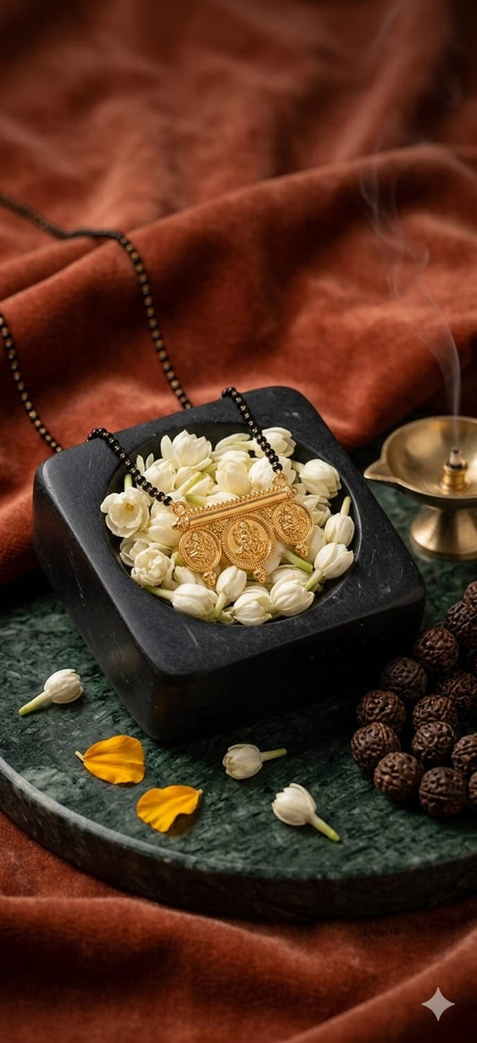 Traditional Lakshmi Coin Pendant Mangalsutra
