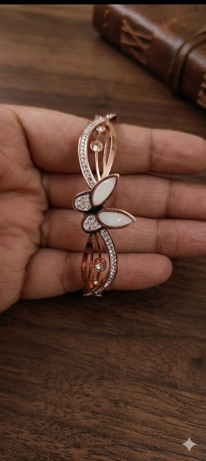 Rose Gold Butterfly Elegance Bracelet
