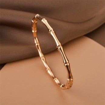 Rose Gold Bamboo Elegance Bracelet
