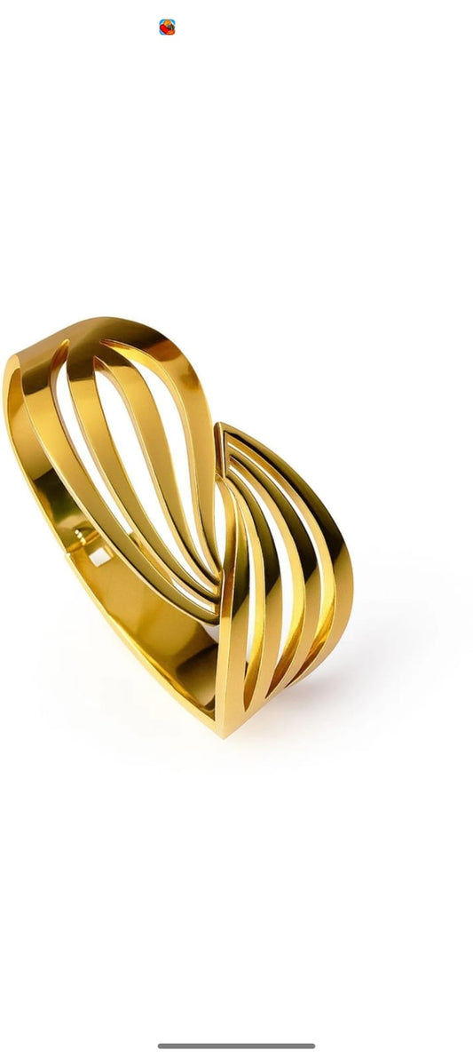 Golden Infinity Twist Bracelet