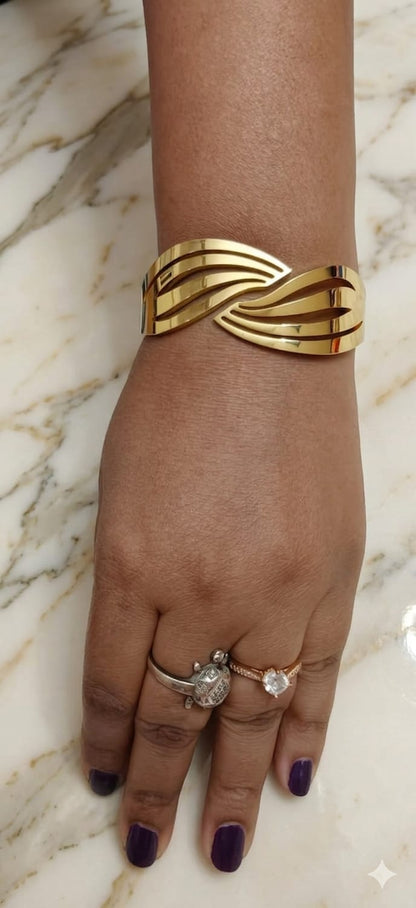 Golden Infinity Twist Bracelet