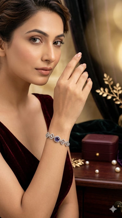 Royal Amethyst Sparkle Bracelet