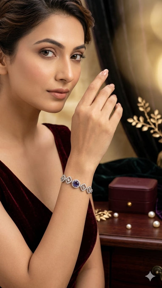 Royal Amethyst Sparkle Bracelet