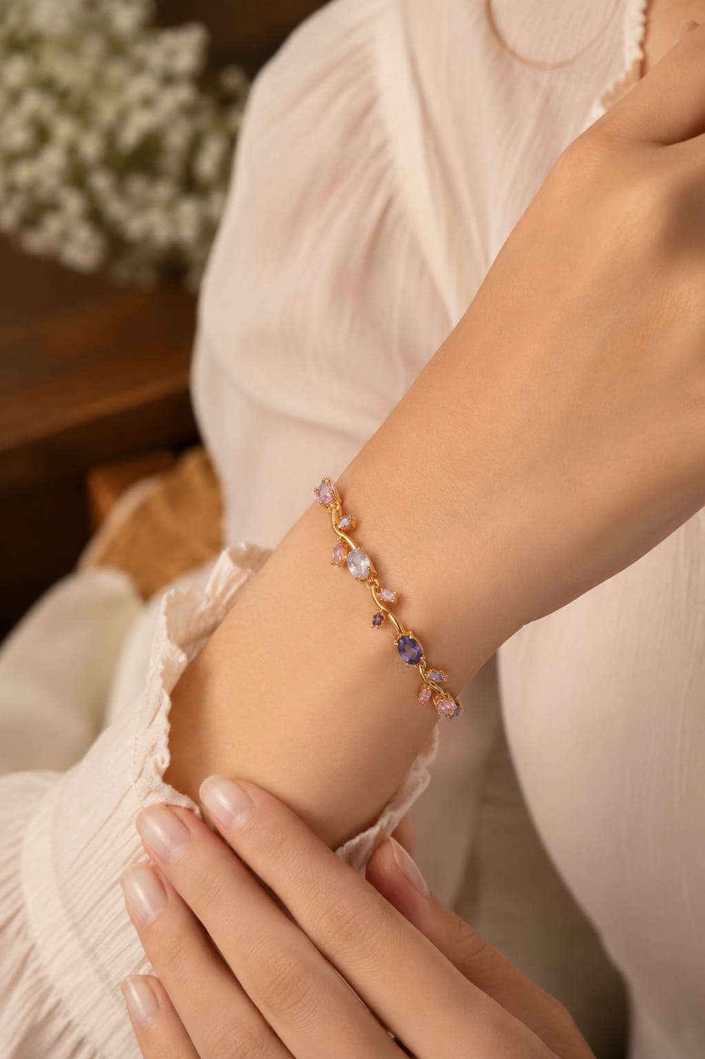 🌷 Tulip Bracelet – Delicate Elegance in Every Detail