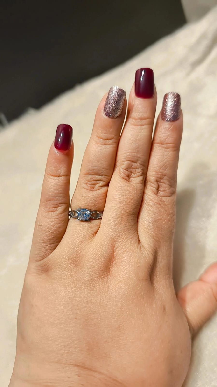 Celeste Solitaire Crystal Ring