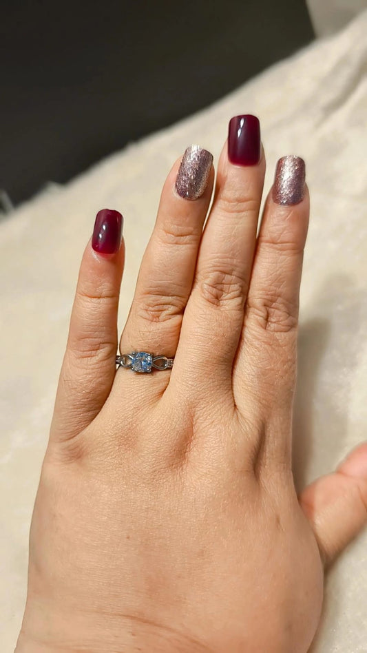 Celeste Solitaire Crystal Ring
