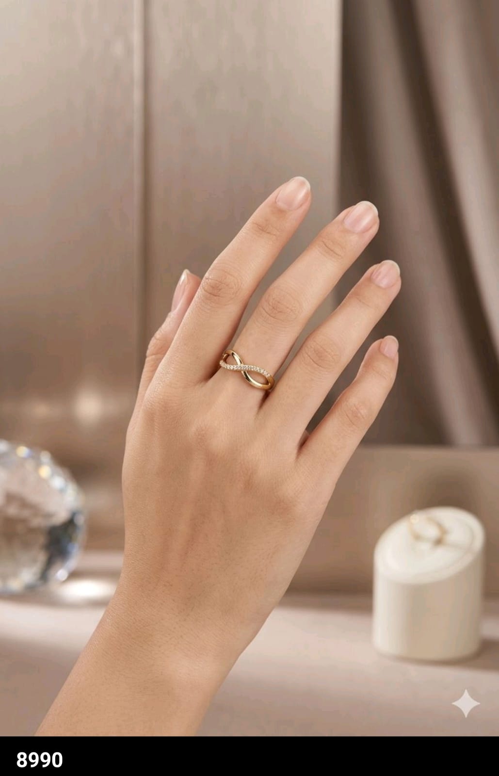 Infinity Spark Adjustable Ring
