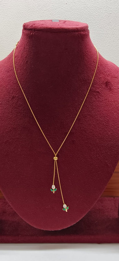 Tulip Adjustable Minimal Necklace